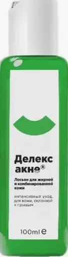 Делекс-акне Лосьон 100мл произодства Хелси-Гель ООО
