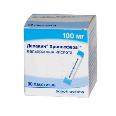 Депакин Хроносфера Гранулы 100мг №30 в Волгограде