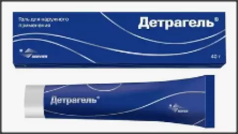 Детрагель Гель д/наружн.прим. 40г произодства Сервье