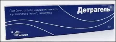 Детрагель Гель д/наружн.прим. 80г произодства Сервье