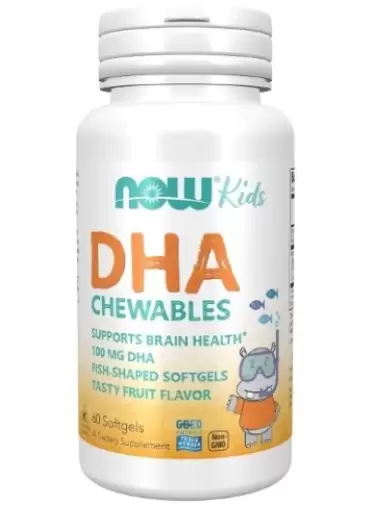 ДГК 100 Омега-3 для детей NOW Kids Капсулы 893мг №60 произодства НауФудс