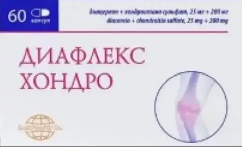 Диафлекс Хондро Капсулы 25 мг+200 мг №60