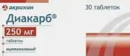 Диакарб Таблетки 250мг №30 в СПБ (Санкт-Петербурге) от Аптека для Всех