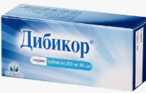 Дибикор Таблетки 250 мг №60