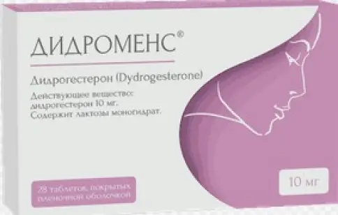 Дидроменс Таблетки п/о 10мг №28 произодства Эмкюр Фармасьютикал Лтд.