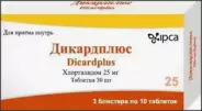 Дикардплюс Таблетки 25мг №30 от ЗДОРОВ ру Славянский б-р