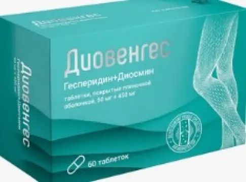 Диовенгес Таблетки п/о 50мг+450мг №60 произодства Вилар Фармцентр ЗАО