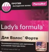 Для волос Форте Леди-с Ф-ла Капсулы №30 от Kelker pharma inc.