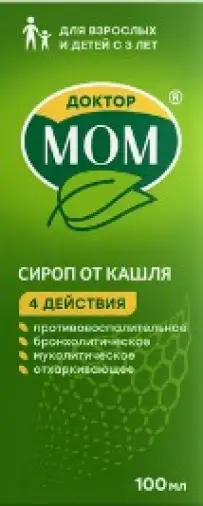 Доктор МОМ Сироп 100мл произодства Джейтнл ООО