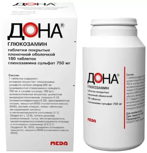 Дона Таблетки 750мг №180 в Сочи