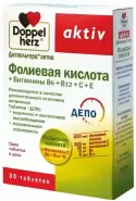 Доппельгерц актив Фолиевая кислота с вит.В6, В12, С, Е Таблетки №30 от ЗДОРОВ ру Домодедовская