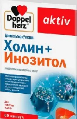 Доппельгерц актив Холин+инозитол Капсулы №60 произодства Квайссер Фарма ГмбХ