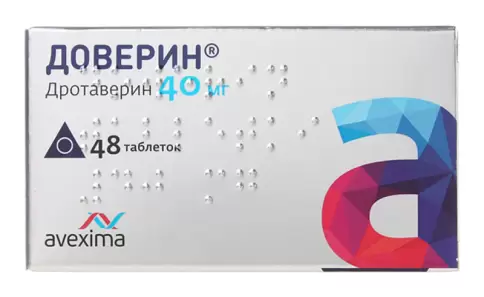 Доверин Таблетки 40мг №48 произодства Анжеро-Судженский ХФЗ