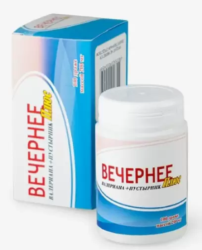 Драже Вечернее + Таблетки №100 произодства Парафарм ПК ЗАО