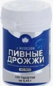 Дрожжи пивные с железом Таблетки №100 от Экко Плюс ООО