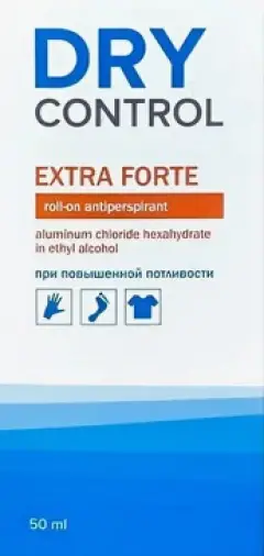 DryControl Extra Forte H2O Драй Контрол Экстра Форте H2O антиперспирант спрей Флакон 50мл произодства Арома Пром ООО