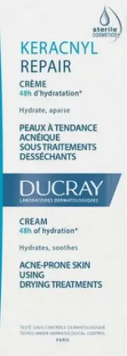 Ducray Keracnyl Repair Дюкрэ Керакнил Репейр Крем восстанавливающий для проблемной кожи Туба 50мл произодства Пьер Фабр Дерматология