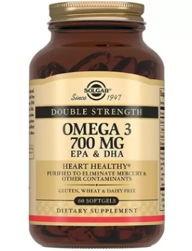 Двойная Омега-3 700мг ЭПК и ДГК Капсулы №60 произодства Солгар