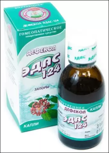 Эдас-124 Дефекол (при запорах) Капли 25мл произодства ЭДАС Холдинг