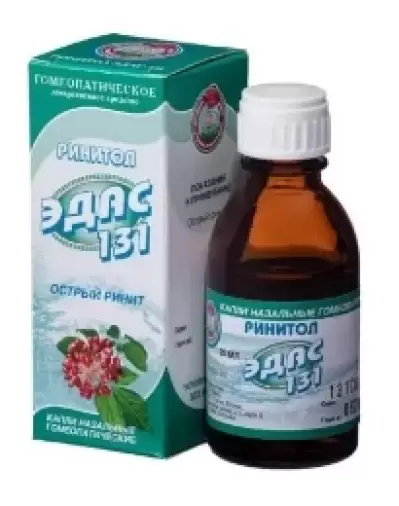 Эдас-131 Ринитол (при залож.носа) Капли 25мл произодства ЭДАС Холдинг