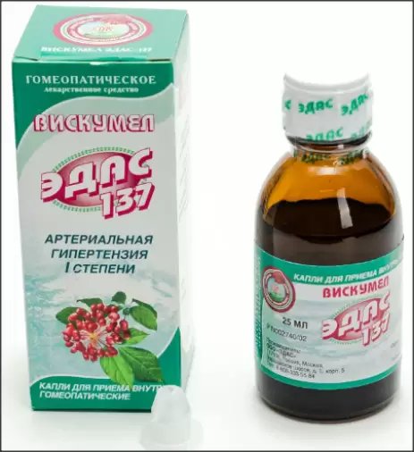 Эдас-137 Вискумел (при арт.гипертонии) Капли 25мл
