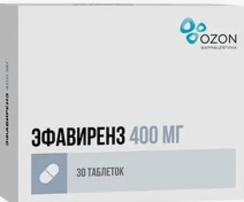 Эфавиренз Таблетки 400мг №30 в Долгопрудном