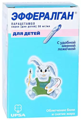Эффералган сироп Флакон 30мг/мл 90мл произодства Бристол-Майерс Сквибб