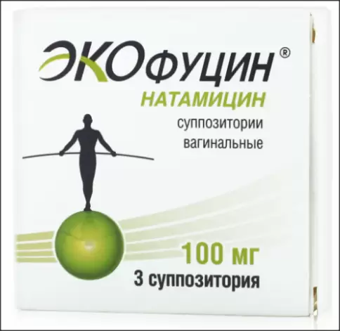 Экофуцин Свечи вагинальные 100мг №3 произодства АВВА РУС ОАО