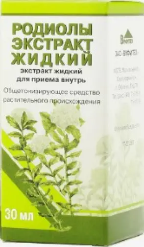 Экстракт родиолы розовой Флакон 30мл произодства Вифитех ЗАО