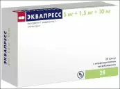 Эквапресс Капсулы 5мг+1.5мг+10мг №28 от Гедеон Рихтер