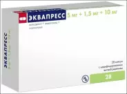 Эквапресс Капсулы 5мг+1.5мг+10мг №28 от Аптека Солнышко Часовая 11с2