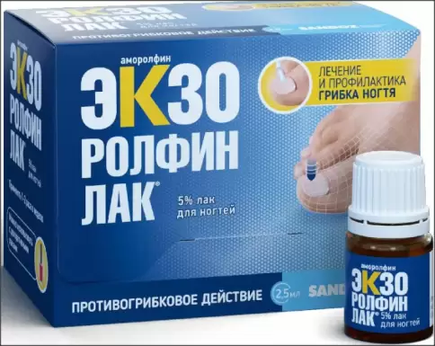 Экзоролфинлак лак для ногтей