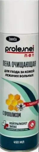 Эликси пена для ухода за кожей лежачих больных с прополисом Аэрозоль 450мл