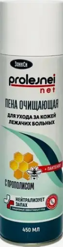 Эликси пена для ухода за кожей лежачих больных с прополисом Флакон 450мл произодства Химсинтез НПО