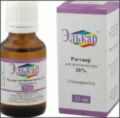 Элькар Флакон 20% 100мл от ПИК-Фарма ООО