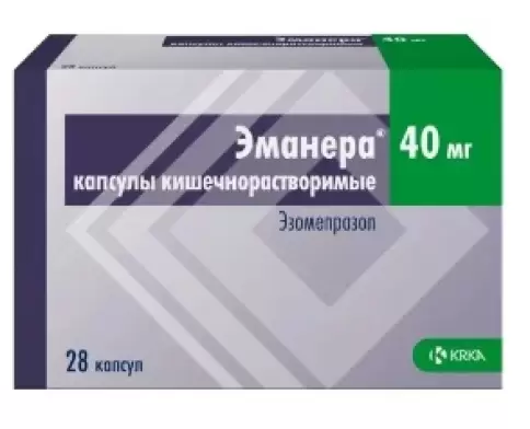Эманера Капсулы 40мг №28 произодства КРКА