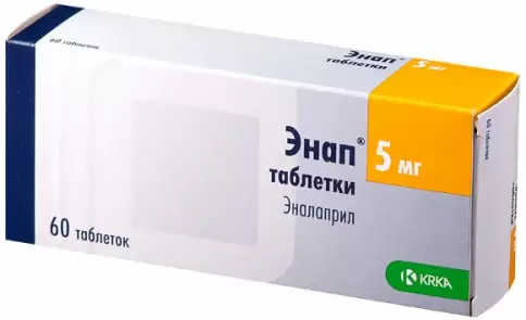 Энап Таблетки 5мг №60 в Фрязино