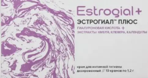 Эстрогиал Плюс крем д/интимной гигиены дозир. Упаковка 1.2г №10 произодства Биотехфарм ООО