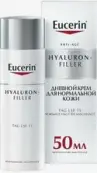Eucerin Hyaluron-filler Эуцерин Гиалурон Крем дневной для нормальной и комбинированной кожи лица Флакон с дозатором (SPF 15+) 50мл от Байер