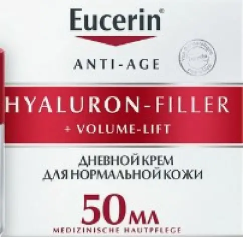Eucerin Hyaluron-filler+volume-lift Эуцерин Гиалурон Крем дневной для сухой кожи лица Банка 50мл