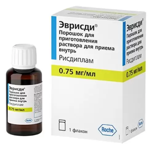 Эврисди Порошок д/р-ра внутрь 750мкг/мл 2г произодства Ф. Хоффманн-ля Рош Лтд.