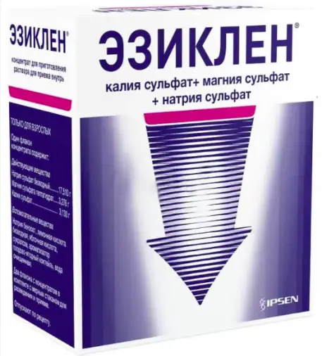 Эзиклен Концент.д/пригот.р-ра д/приёма внутрь 176мл №2 произодства Ипсен Фарма С.А.