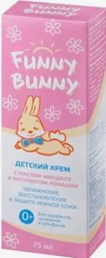 Фанни Банни крем миндаль-ромашка д/детей 0+ Туба 75мл произодства Мирролла ООО