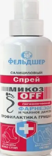 Фельдшер МикозOFF фарнезол и чайн.дерево Спрей 190мл произодства Народные промыслы ООО