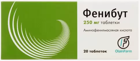 Фенибут Таблетки 250мг №20