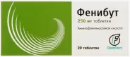 Фенибут Таблетки 250мг №20 от АПТЕКА №1