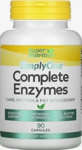 Ферменты Simply One, полный комплекс ферментов Капсулы №90 произодства Super nutrition