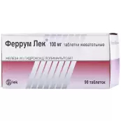 Феррум лек Таблетки жевательные 100мг №90 от Лек