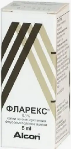 Фларекс Капли глазные 0.1% 5мл