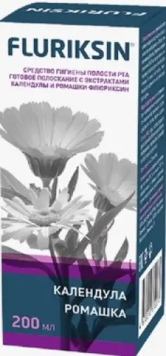 Флюриксин Полоскание д/пол.рта Ромашка-календула Флакон 200мл произодства Даштаин Хатутик